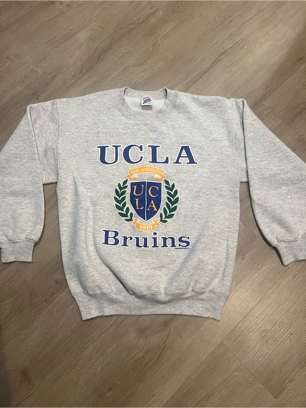 Vintage Jerzees UCLA Bruins Gray Crest Crewneck Sweatshirt